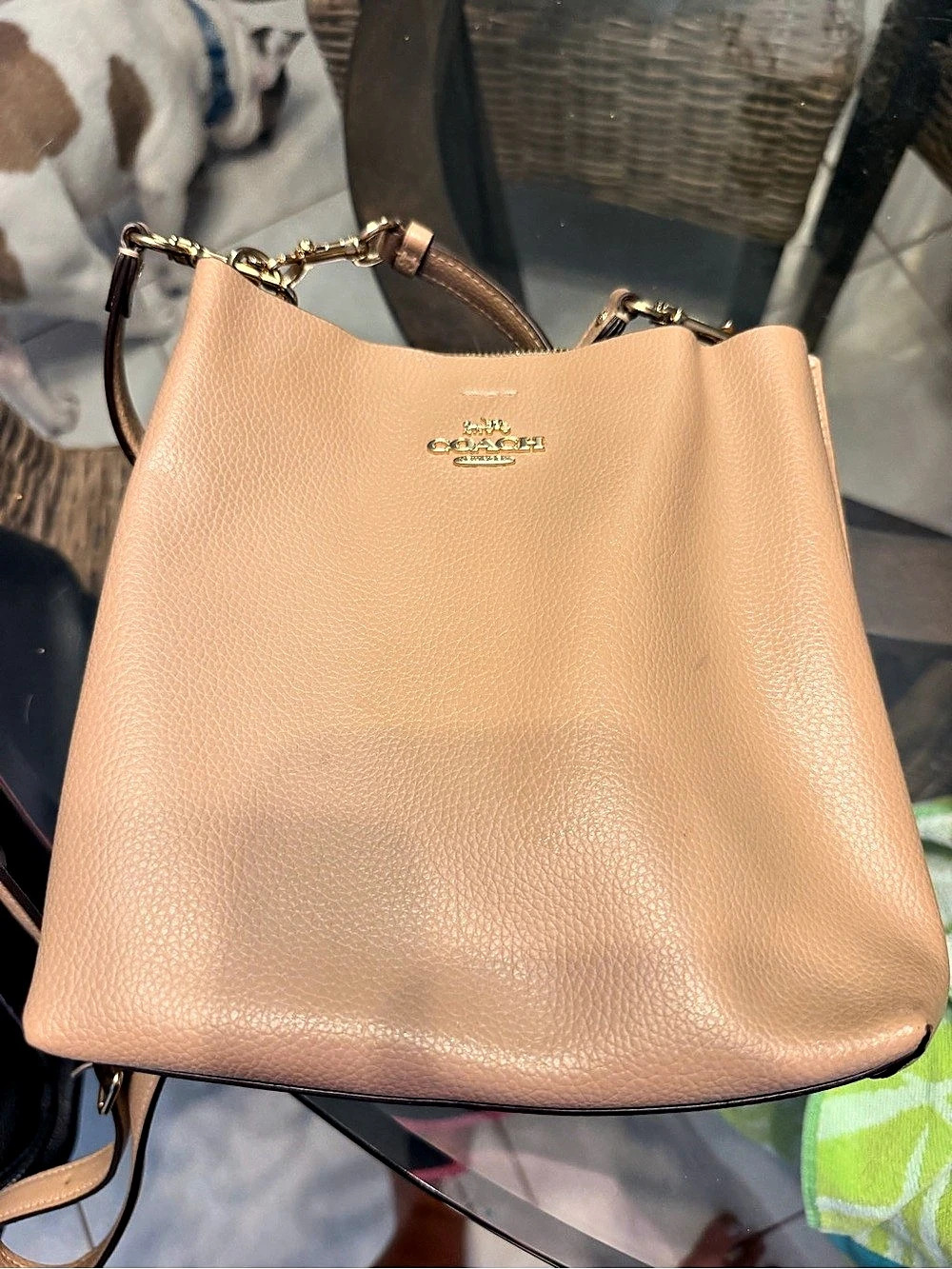 Coach Small Town Bucket Bag Shoulder Bag, Pink